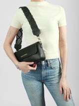 Crossbody Bag Aleksandra Valentino Black aleksandra VBS9W909-vue-porte