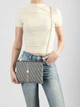 Sac Bandouli�re Divina Summer Valentino Bleu divina summer VBS9XI19-vue-porte