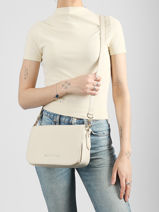 Shoulder Bag Brixton Valentino Beige brixton VBS7LX08-vue-porte