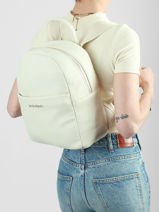 Backpack Valentino Beige doris re VBS9ON20-vue-porte