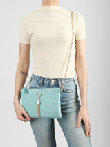 Sac Bandouli�re Divina Summer Valentino Bleu divina summer VBS9XI19-vue-porte