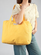Shoulder Bag C�lestins Recycled Coton Rivedroite Yellow timeless CELESTIM-vue-porte