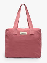 Shoulder Bag C�lestins Recycled Coton Rivedroite Pink timeless CELESTIM