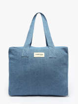 Shoulder Bag C�lestins Recycled Coton Rivedroite Blue timeless CELESTIM