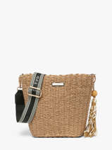 Shoulder Bag St Tropez Straw Miniprix Brown st tropez C1079