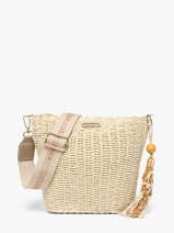 Sac Bandouli�re St Tropez Paille Miniprix Beige st tropez C1079