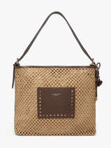 Shoulder Bag St Tropez Straw Miniprix Brown st tropez C1102