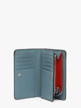 Wallet Enveloppe Leather Lancel Blue enveloppe A13710-vue-porte