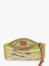 Pouch Lancel Plage Crocheted Lancel Green summer capsule A14002-vue-porte