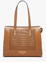 Leather Shoulder Bag Jour Ajour� Lancel Brown jour A14011