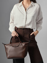 Longchamp Le pliage xtra Sacs port� main Marron-vue-porte