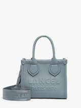 Leather Mini Jour Crossbody Bag Lancel Blue jour A14078