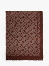 Scarf Tommy hilfiger Brown monogram AW18687