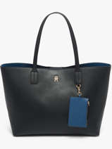 Sac Port� �paule Th Icon Tommy hilfiger Bleu th icon AW18724