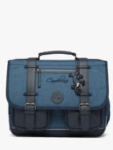 Satchel 2 Compartments Vintage Color Cameleon Blue vintage color CA38