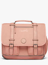 Satchel 3 Compartments Cameleon Pink vintage color VIC-CA41