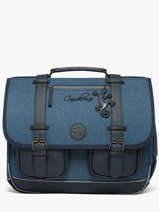 Satchel 3 Compartments Vintage Color Cameleon Blue vintage color VIC-CA41