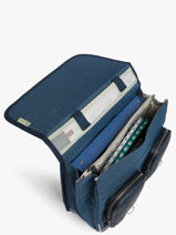 Wheeled Schoolbag 2 Compartments Vintage Color Cameleon Blue vintage color CR38-vue-porte