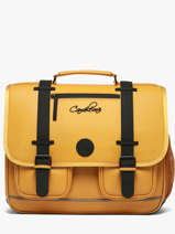 Cartable 3 Compartiments Cameleon Jaune vintage north CA41