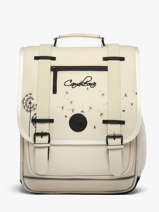 Sac � Dos 2 Compartiments Cameleon Beige vintage north SD39