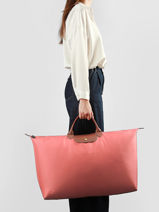Longchamp Le pliage original Travel bag Pink-vue-porte