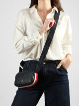 Shoulder Bag Th Logotape Tommy hilfiger Blue th logotape AW18741-vue-porte