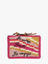 Pochette Zipp�e Lancel Plage Crochet Lancel Multicolore summer capsule A14002