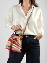 Sac Seau S Lancel Plage Crochet Lancel Multicolore summer capsule A14004-vue-porte