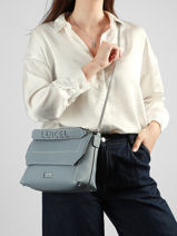 Shoulder Bag Ninon Leather Lancel Blue ninon A13782-vue-porte