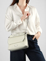 Shoulder Bag Ninon Leather Lancel White ninon A13782-vue-porte