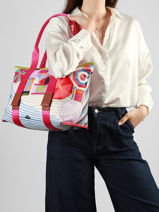 A4 Size Shoulder Bag Lancel Plage Lancel Multicolor lancel plage  A14193-vue-porte