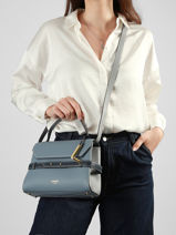 Crossbody Bag Faubourg Leather Lancel Blue faubourg A13949-vue-porte
