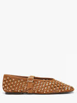 Ballerinas With Straps In Leather Inuovo Brown women NK003KCC