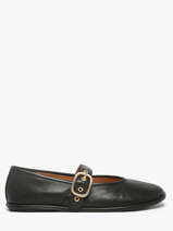 Ballerinas With Straps In Leather Inuovo Black women CT005BLK