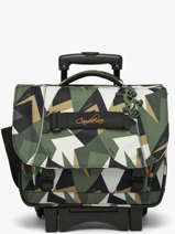 2-compartment Wheeled Satchel Futur Cameleon Multicolor futur CR38