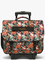 3-compartment Wheeled Satchel Futur Cameleon Multicolor futur CR41