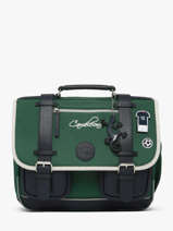 Satchel For Kids 2 Compartments Vintage Urban Cameleon Green vintage urban CA35