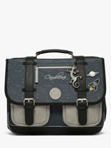 Cartable 2 Compartiments Vintage Urban Cameleon Gris vintage urban CA38
