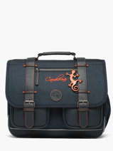 Satchel 2 Compartments Cameleon Blue vintage urban CA38