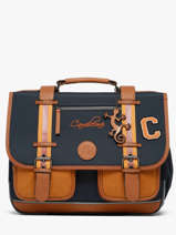 Satchel 2 Compartments Cameleon Blue vintage urban CA38