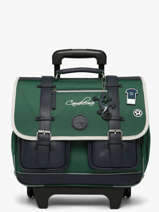 Wheeled Schoolbag 2 Compartments Vintage Urban Cameleon Green vintage urban CR38