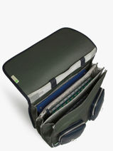 3-compartment Wheeled Satchel Vintage Urban Cameleon Green vintage urban CR41-vue-porte