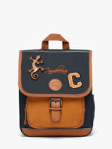1 Compartment Backpack Cameleon Blue vintage urban SD30