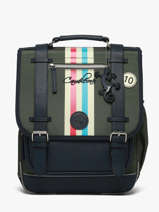 Sac � Dos 2 Compartiments Cameleon Bleu vintage urban SD39