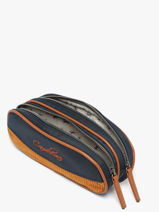 Pencil Case For Kids 2 Compartments Cameleon Blue vintage urban VIB-TROU-vue-porte