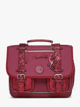 Satchel For Kids 2 Compartments Vintage Fantasy Cameleon Violet vintage fantasy CA35