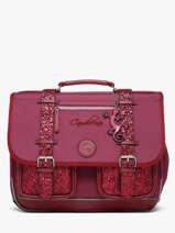 Satchel For Kids 2 Compartments Vintage Fantasy Cameleon Violet vintage fantasy CA38