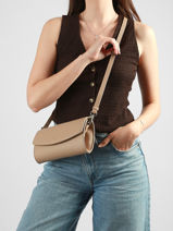 Sac De C�r�monie Madrid Cuir Hexagona Beige madrid 536554-vue-porte