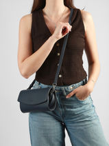 Sac De C�r�monie Madrid Cuir Hexagona Bleu madrid 536554-vue-porte
