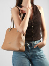 Backpack Hexagona Brown maya 2120285-vue-porte